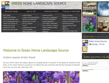 Tablet Screenshot of green-home-landscape-source.com